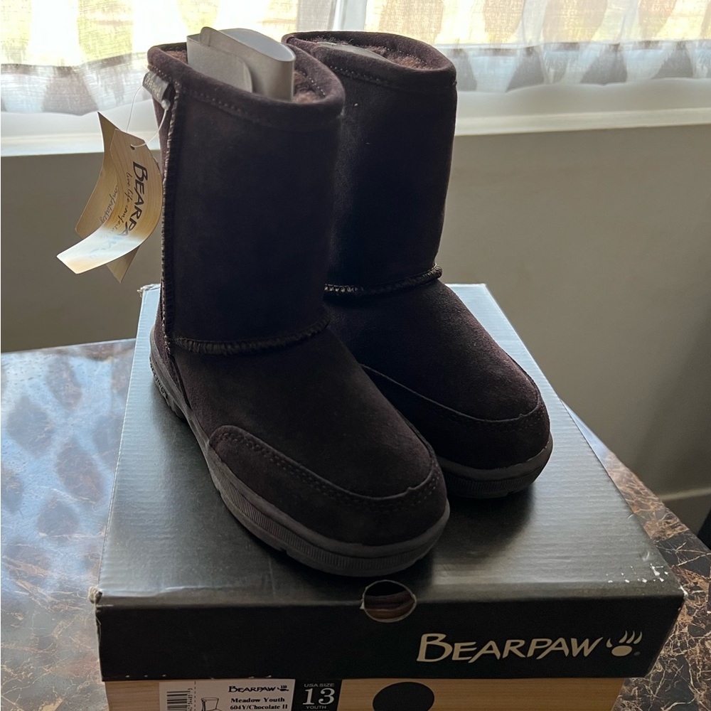 BearPaw Kids Chocolate Brown Boots